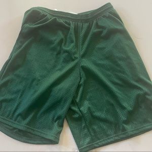 Champion Forest Green Mesh Shorts | Size Medium